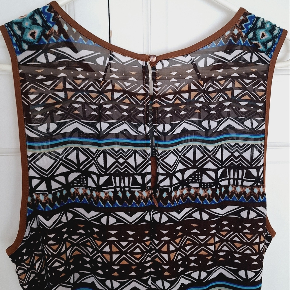 Rabbit Rabbit Rabbit Designs belted tribal print maxi dress - Picture 5 of 8